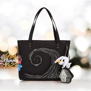 Disney The Nightmare Before Christmas Spiral Hill Tote Bag with Coin Purse